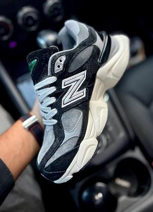Кросівки жіночі new balance 9060 black and gray winter