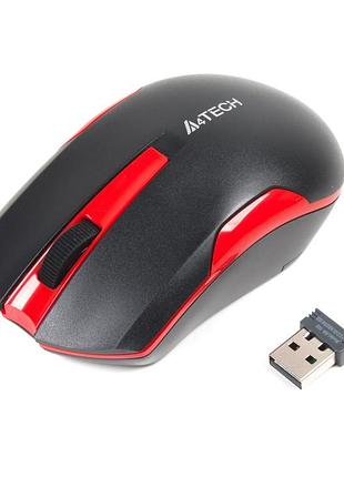 Миша комп'ютерна бездротова a4tech g3-200n red червона