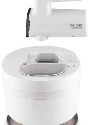 Миксер ручной с чашей zelmer zhm2759 1000 вт белый