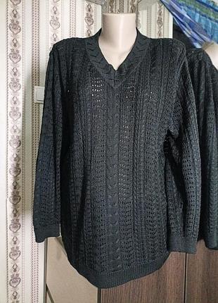 Кофта ажурної в'язки, розмір l,xl