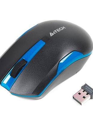 Миша комп'ютерна бездротова a4tech g3-200n blue синя