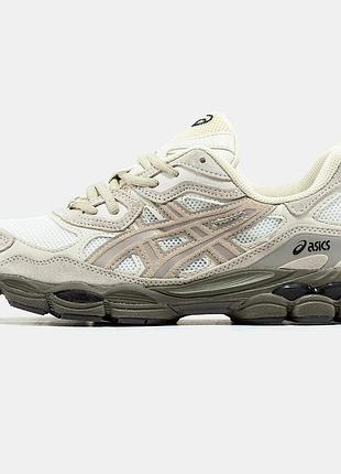 Чоловічі кроссовки asics gel nyc beige 41