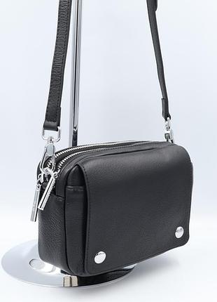Сумка жіноча шкіряна polina &amp; eiterou c1137h black