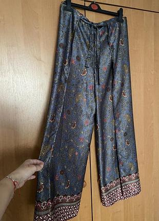 Балійські брюки-палаццо на запах (boho style) з балі! розмір m/l
