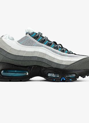 Серые мужские кроссовки nike air max 95 baltic blue х эйр макс 41
