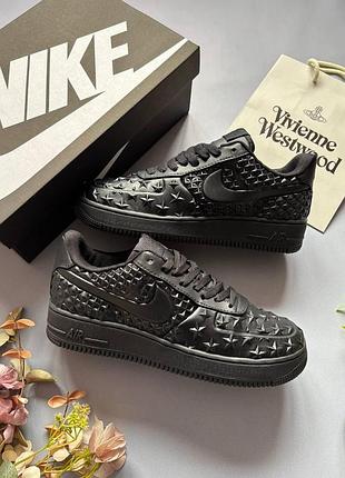 Чорні кросівки унісекс nike air force 1 low independence day black х ейр форс 36