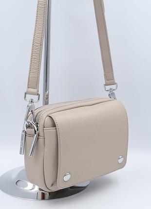 Сумка жіноча шкіряна polina &amp; eiterou c1137h beige