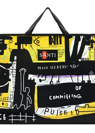 Папка-портфель для ескізів а3 santi graffiti 491688 49.7х37х3 см