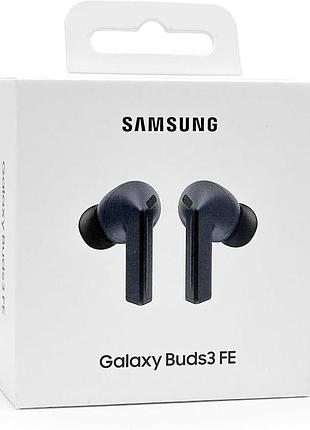 Беспроводные bluetooth наушники samsung galaxy buds3 fe, блютуз наушники самсунг бадс чёрные