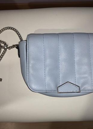 Zara голубая сумочка