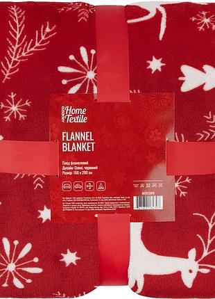 Плед ardesto christmas flannel олені червоний art0126pb 160х200 см