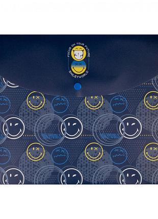 Папка-конверт на кнопке а4 yes smiley world 2 492195 33х24 см