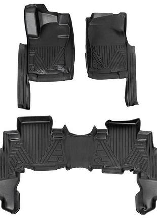 Гумові килимки niken luxury 3d (3 шт) для lexus gx460 2009-2023 рр