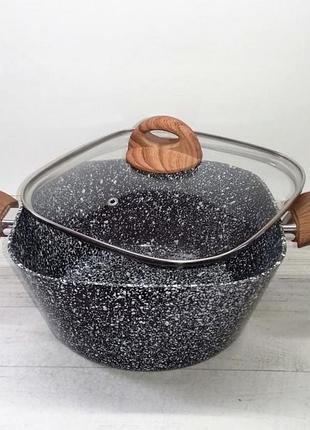 Казан із кришкою edenberg eb-3963 28х28 см 7 л
