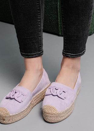 Женские эспадрильи fashion favorite 3982 38 размер 24 см фиолетовый