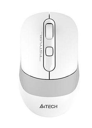 Мышь компьютерная безпроводная a4tech fstyler fb10c grayish white белая