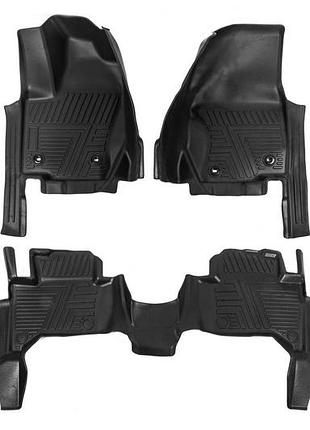 Резиновые коврики niken luxury 3d (3 шт) для toyota land cruiser prado 250 2023- гг