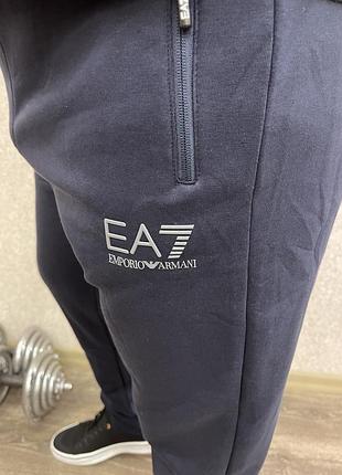 Спортивные штаны тёплые с флисом ea7 турция 🇹🇷