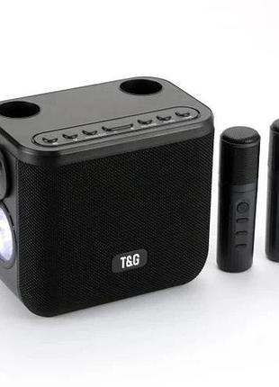 Колонка портативная bluetooth t&g tg545dk black черная
