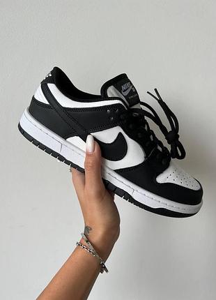 Женские кроссовки nike sb dunk low черно-белые удобные для женщин повседневные стильные 45