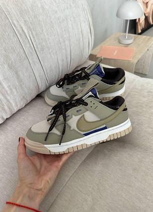 Кроси nike sb dunk low сірі шкіра для чоловіків трендові та практичні