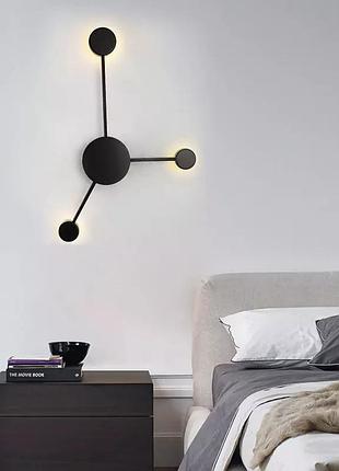 Бра led 26229 чорний 55х36х7 см.
