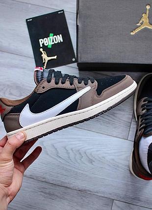 Чоловічі кеди nike air jordan low зручні чорні-білі для чоловіків