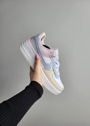 Женские белые кроссовки nike air force shadow универсальные и модные найк 38