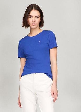 Женская футболка tommy hilfiger (197232842987) crewneck favorite t-shirt m синяя