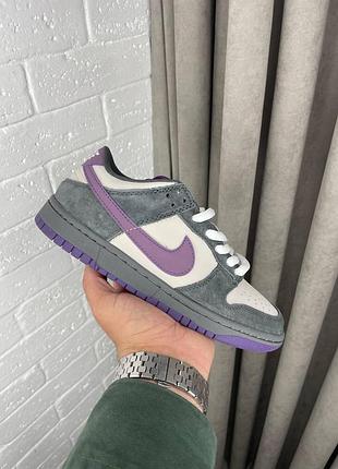 Женские кроссовки nike sb dunk low кроссы найки сб данк для женщин повседневные стильные серые кожанные найк 38
