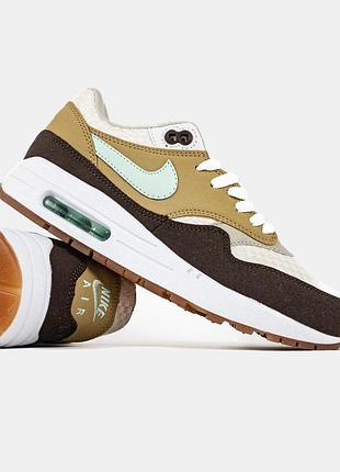 Женские кроссовки nike air max 1 crepe hemp стильные и удобные найк 39
