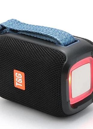 Колонка портативная bluetooth t&g tg339 black черная