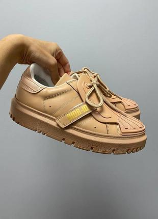 Женские кроссовки dior id beige для женщин диор стильные удобные 40