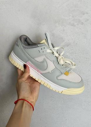 Женские кроссовки nike sb dunk low серые повседневные найк сб данк лоу найки с ярким дизайном 39