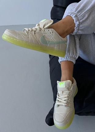 Кроссовки nike sb dunk low для женщин удобные бежевые легкие стильные повседневные 41