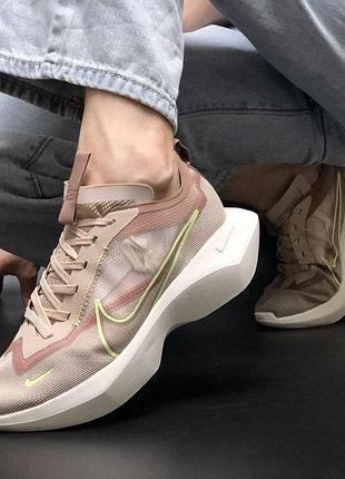 Кроссы nike vista розовые для женщин найки удобные повседневные текстильные 38