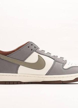 Женские кроссовки nike sb dunk low кроссы найки сб данк для женщин стильные повседневные серые кожанные найк 40