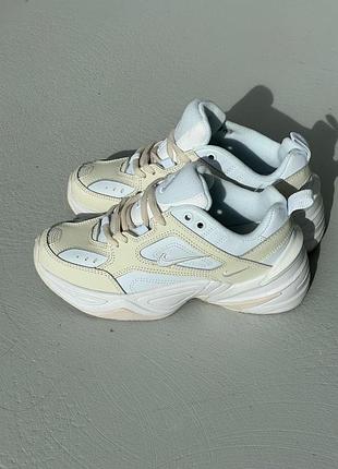 Жіночі кросівки nike m2k tekno кроси найк текно для жінок зручні білі шкіряні повсякденні