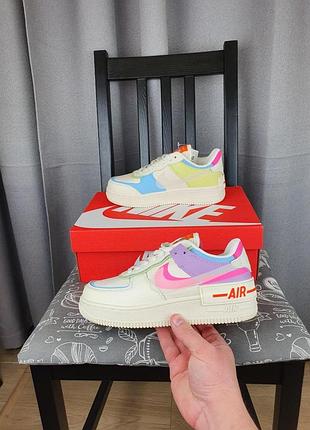 Женские кроссовки nike air force shadow кожаные модные и универсальные 39