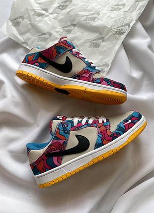 Женские кроссовки nike sb dunk low кроссы найки сб данк для женщин кожанные стильные белые с розовым найк повс 43