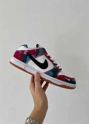 Мужские кроссовки nike sb dunk low черно-белые кожа для мужчин стильные удобные 39