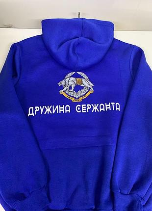 Худі жіноче з принтом "дружина сержанта" 2xl