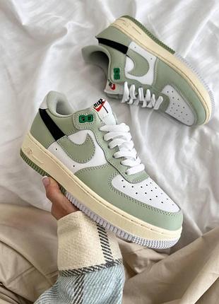 Женские кроссовки nike air force 1 low olive, комфорт и яркость в одном стиле найк аир форс 1 лоу 38