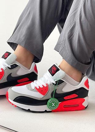 Стильные женские кроссовки nike air max 90 из замши найк 45