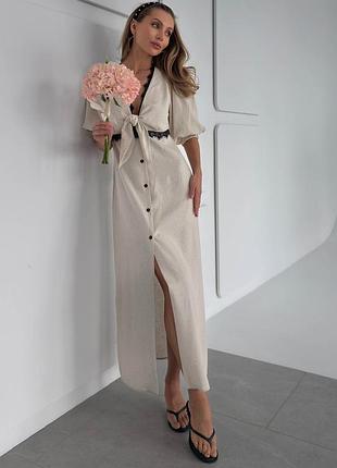 Платье jadone fashion лавита xl бежевое