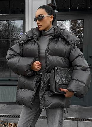 Пуфер jadone fashion тайм one size графіт