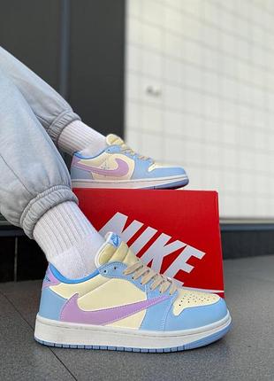 Кроссовки nike air jordan low бело-серые для женщин стильные удобные кожаные повседневные 39