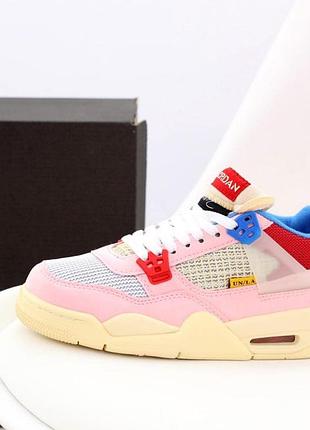Кросівки жіночі nike air jordan retro 4 з якісним дизайном найк