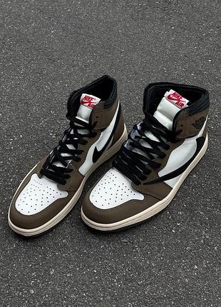 Женские кроссовки nike air jordan high для женщин найк повседневные стильные джорданы бело-черные кожаные 45
