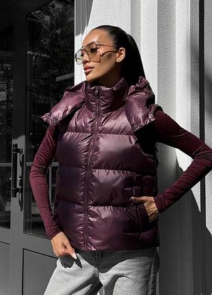 Жилет jadone fashion кул s-m марсала